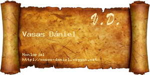 Vasas Dániel névjegykártya